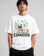 Exhausted Dog - White