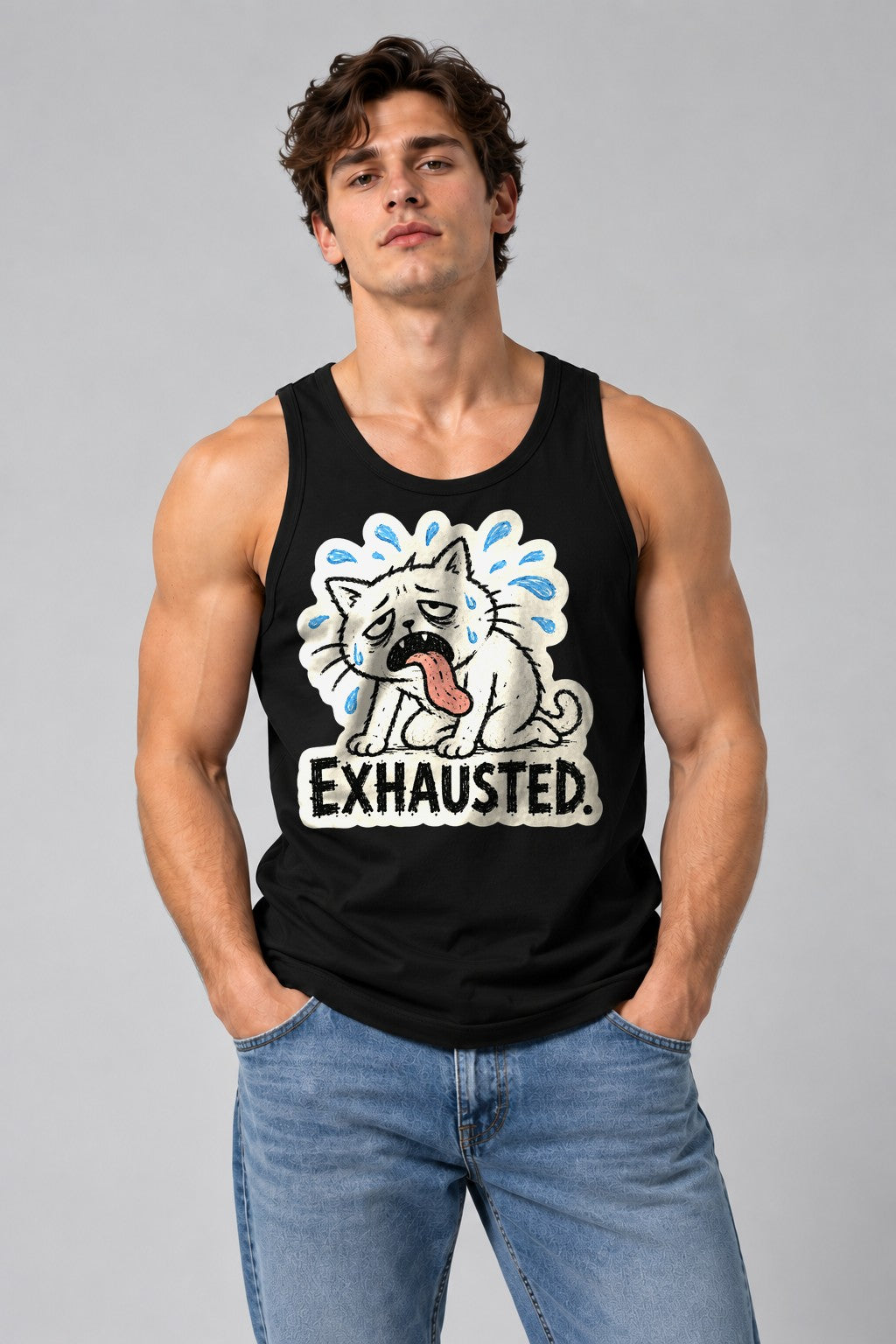 Exhausted Dog - Black