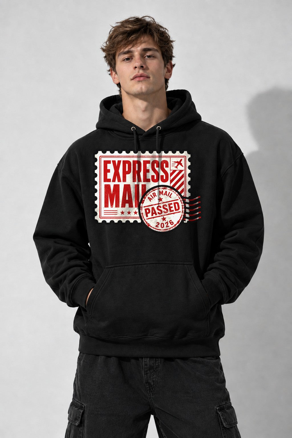Express Mail Stamp - Black
