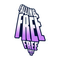 Falling Free Typography Shirt - Bold 3D Lettering Graphic Tee