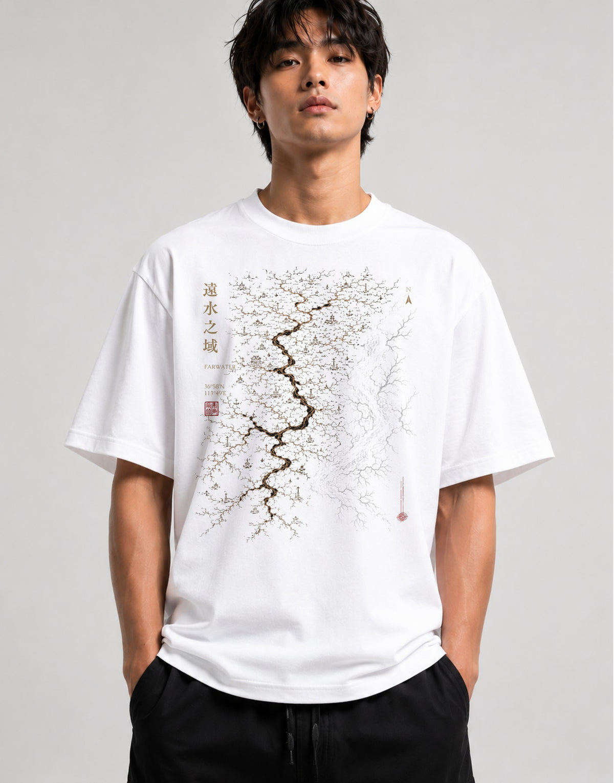 Farwater River Map - White