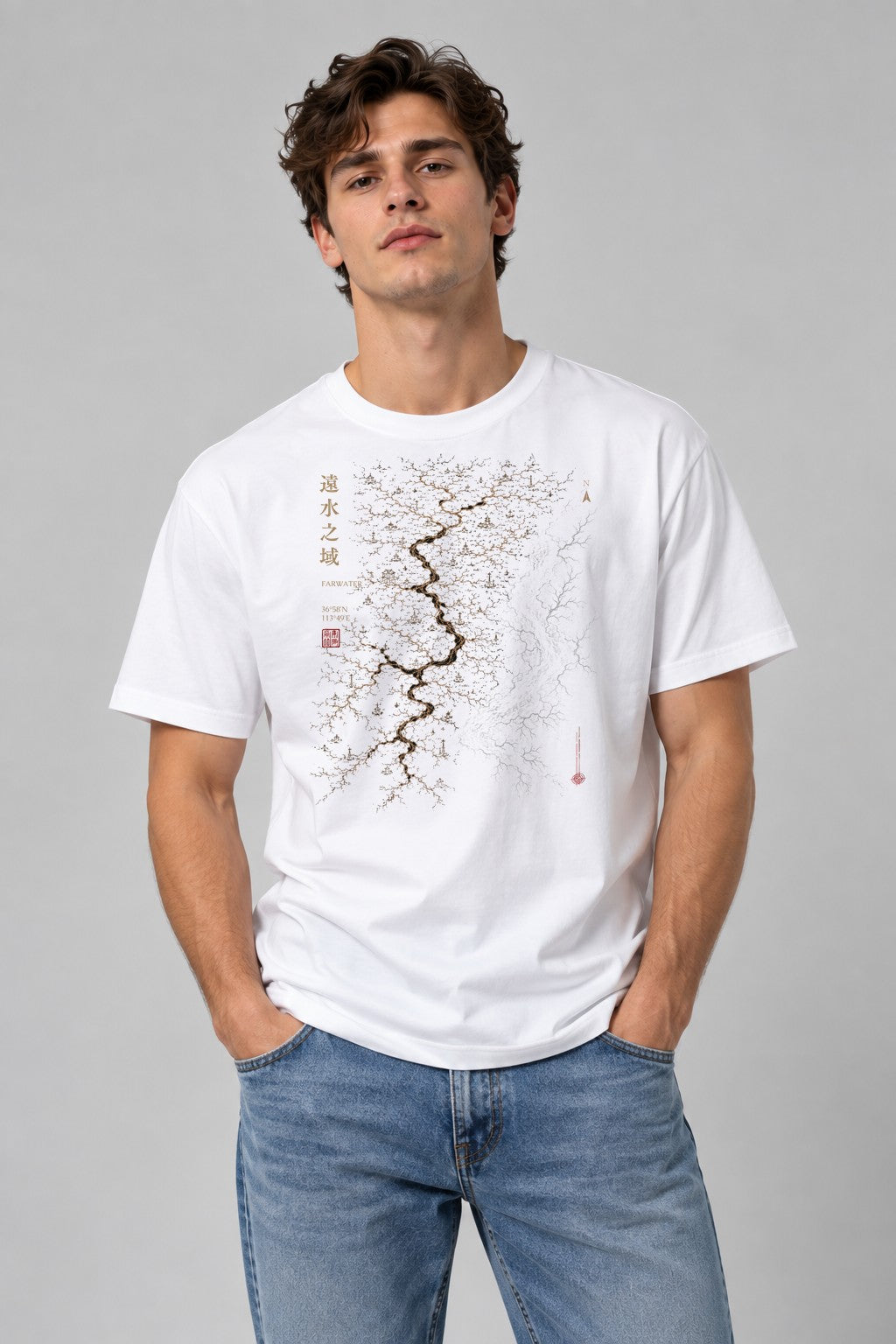 Farwater River Map - White