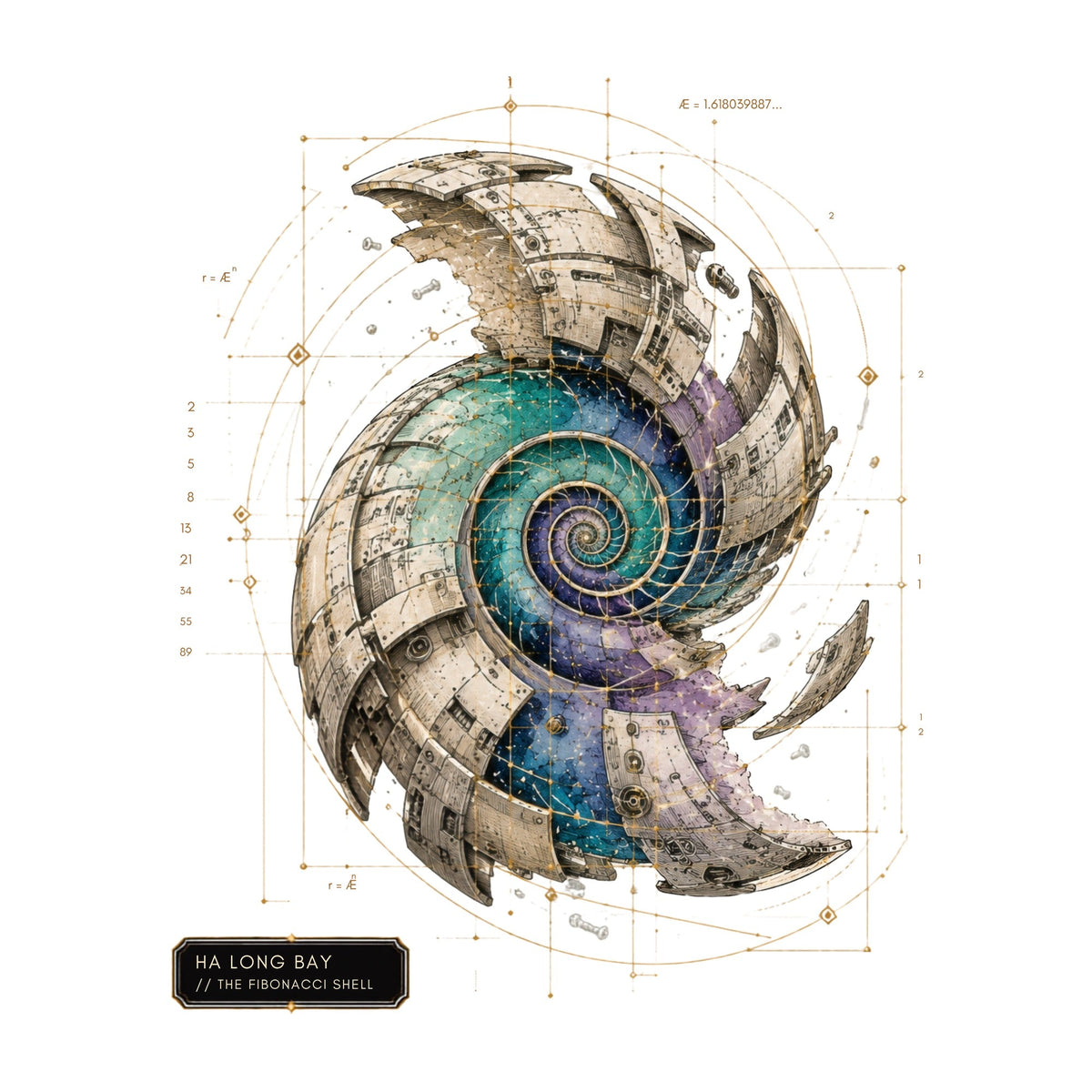 Fibonacci Spiral Shell
