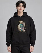 Fibonacci Spiral Shell - Black