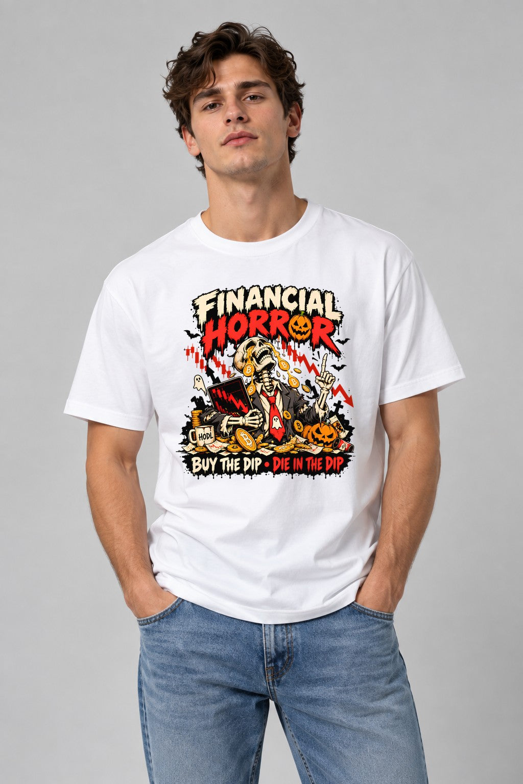 Financial Horror - White