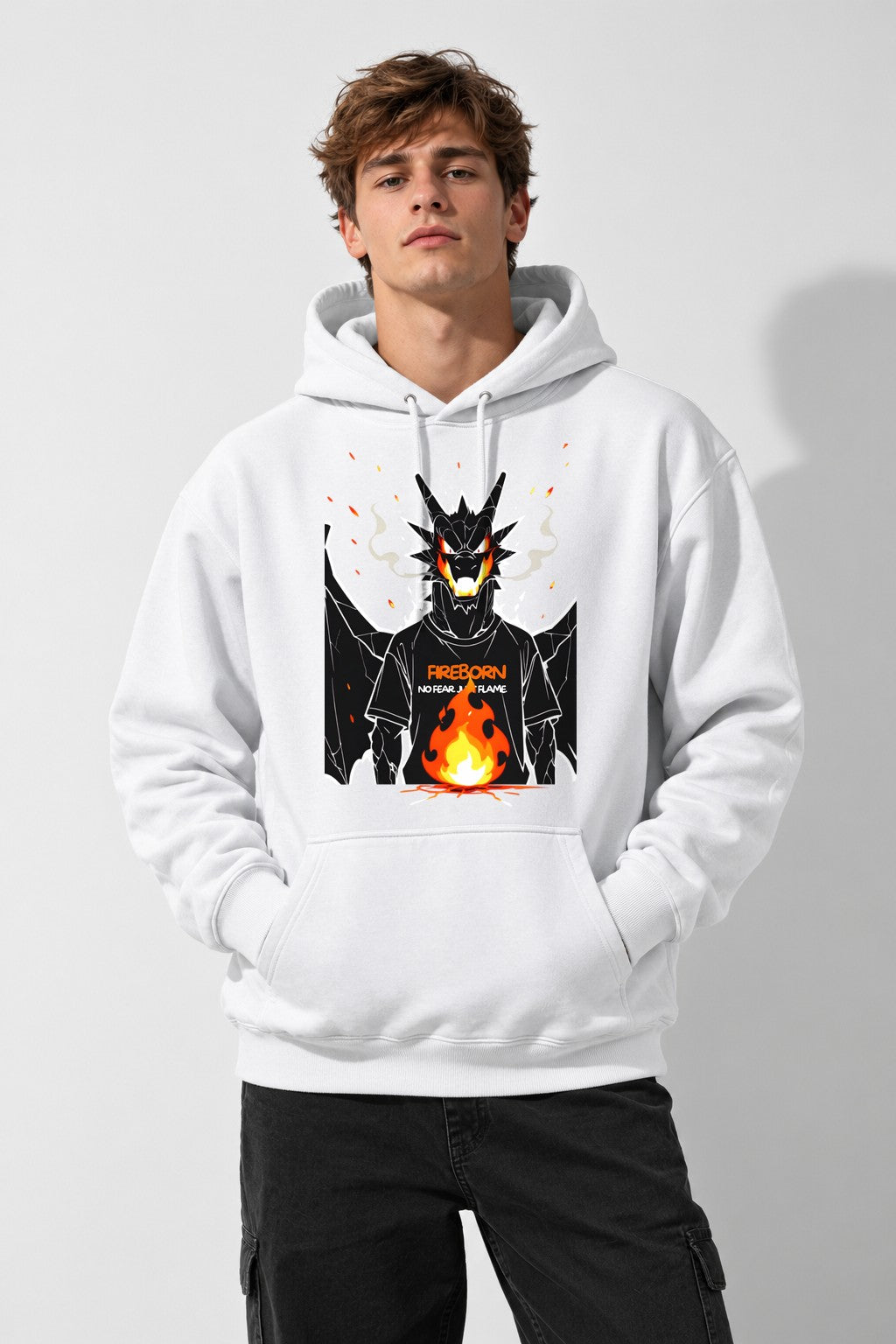 Fireborn Dragon Warrior - White