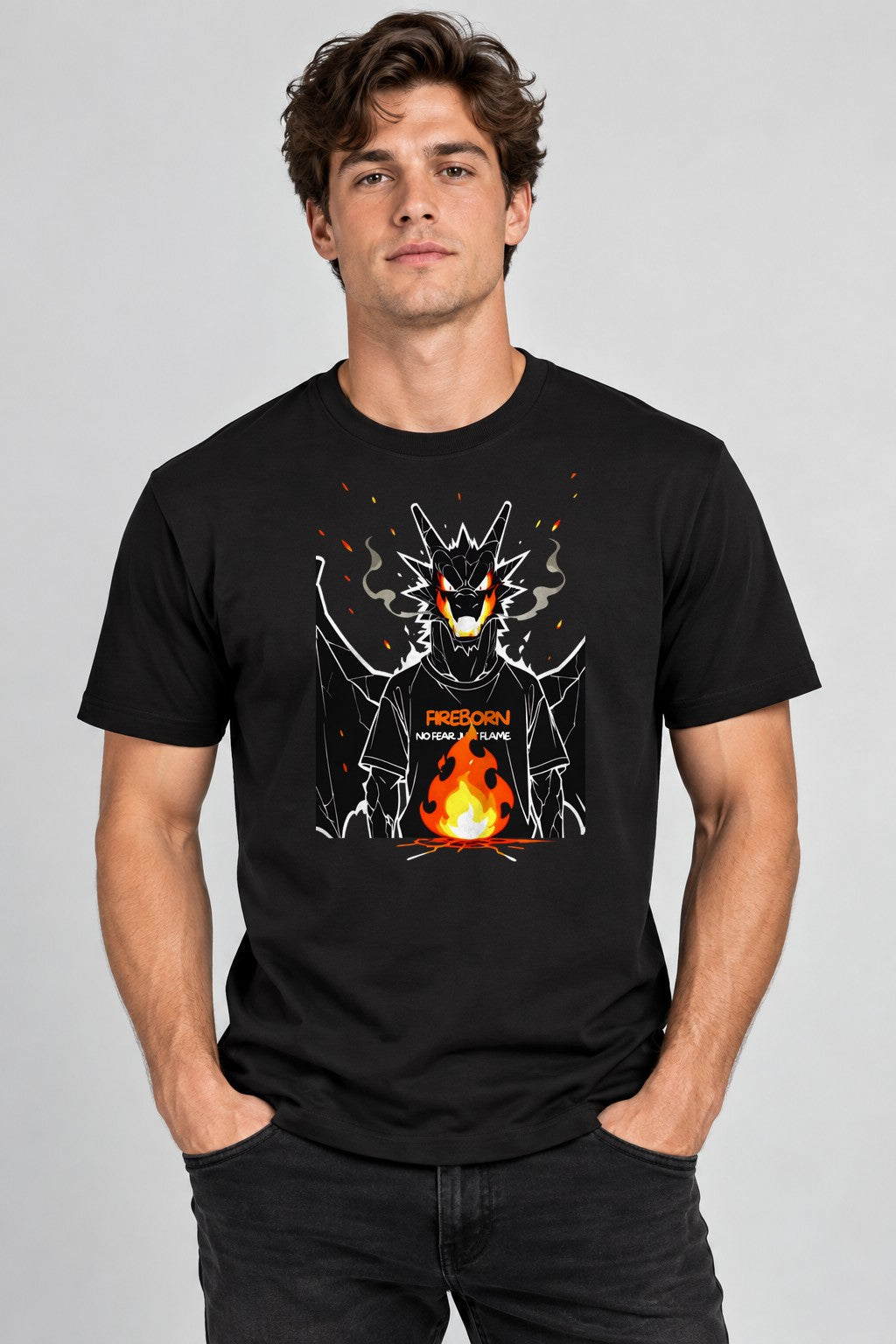 Fireborn Dragon Warrior - Black