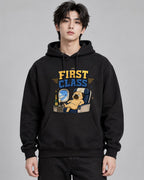 First Class Grumpy Pug Airplane Cham - Black