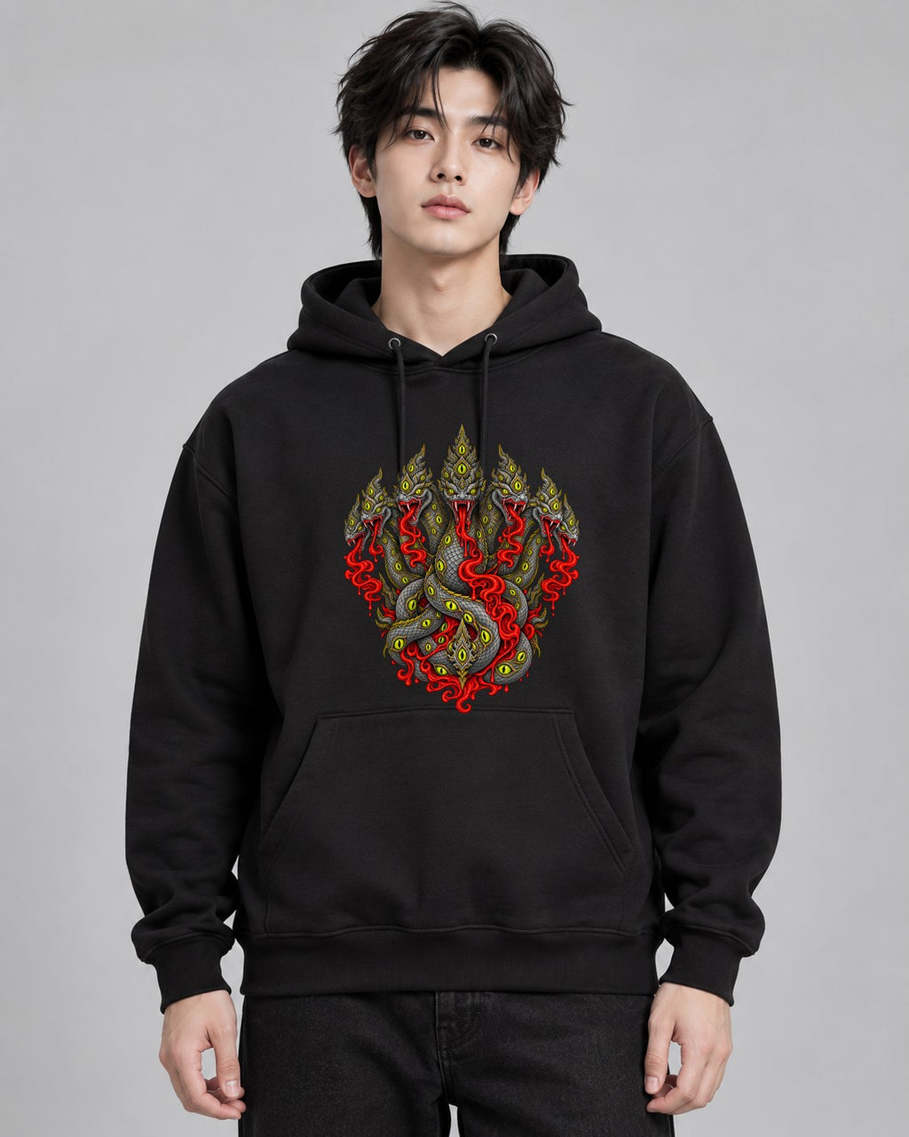 Five Headed Serpent - Black