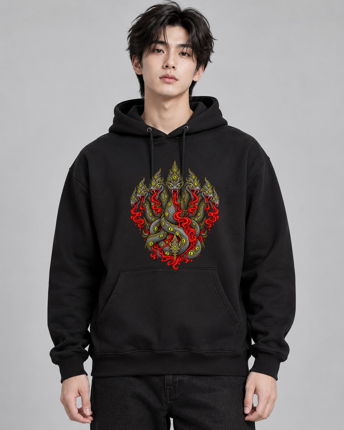 Five Headed Serpent - Black