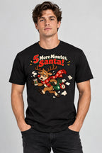 Five More Minutes Santa - Black