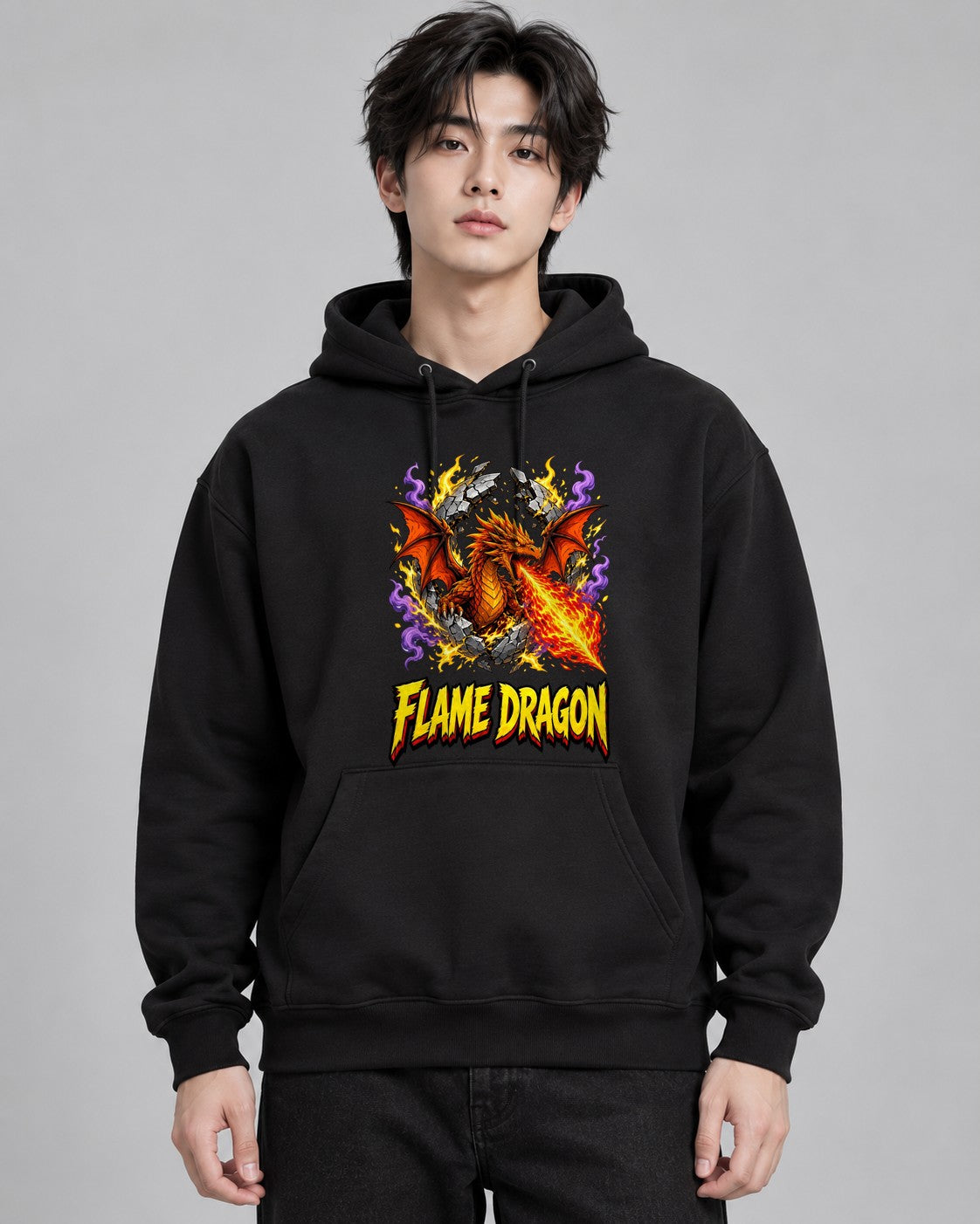 Flame Dragon - Black