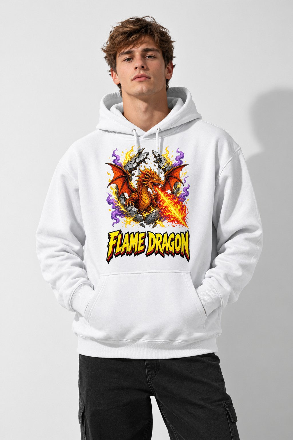 Flame Dragon - White