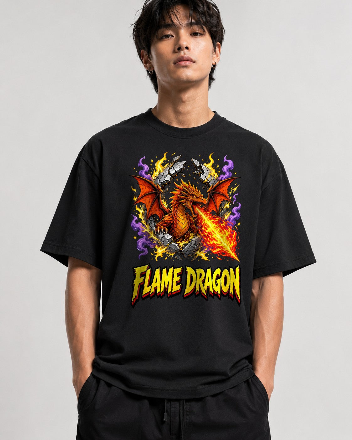 Flame Dragon - Black