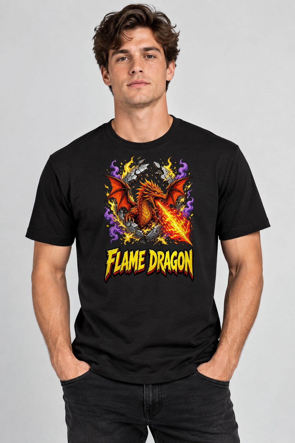 Flame Dragon - Black
