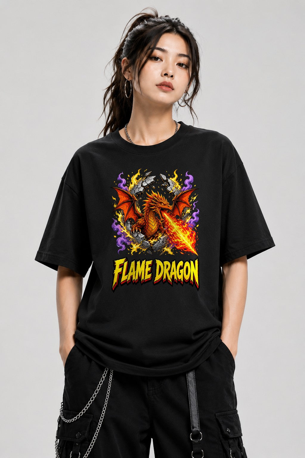 Flame Dragon - Black