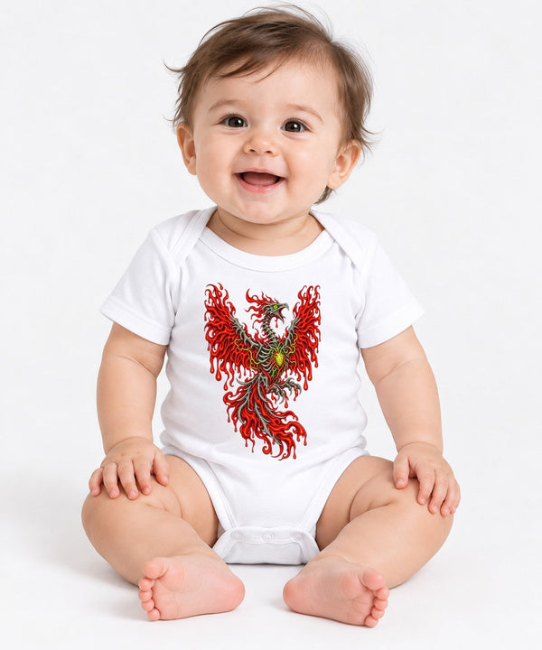 Flaming Phoenix Skeleton - White