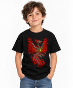 Flaming Phoenix Skeleton - Black