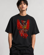 Flaming Phoenix Skeleton - Black