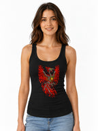 Flaming Phoenix Skeleton - Black