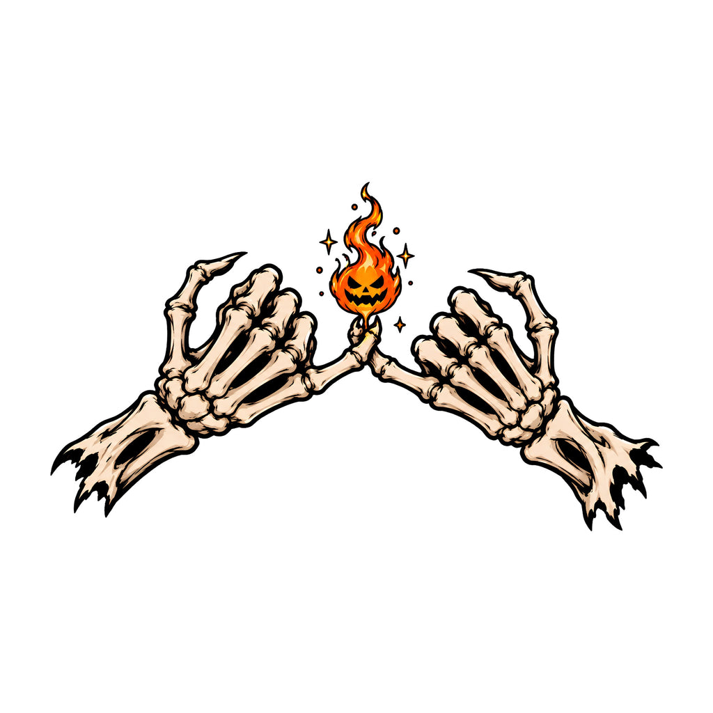 Flaming Skeleton Hands