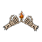 Flaming Skeleton Hands