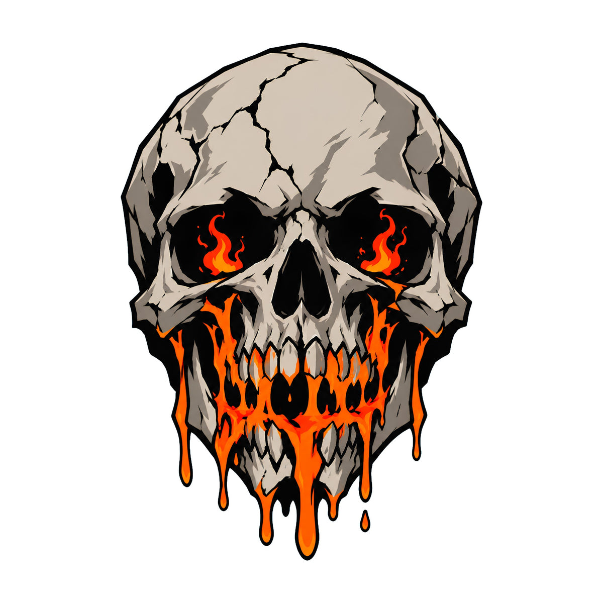 Flaming Skull
