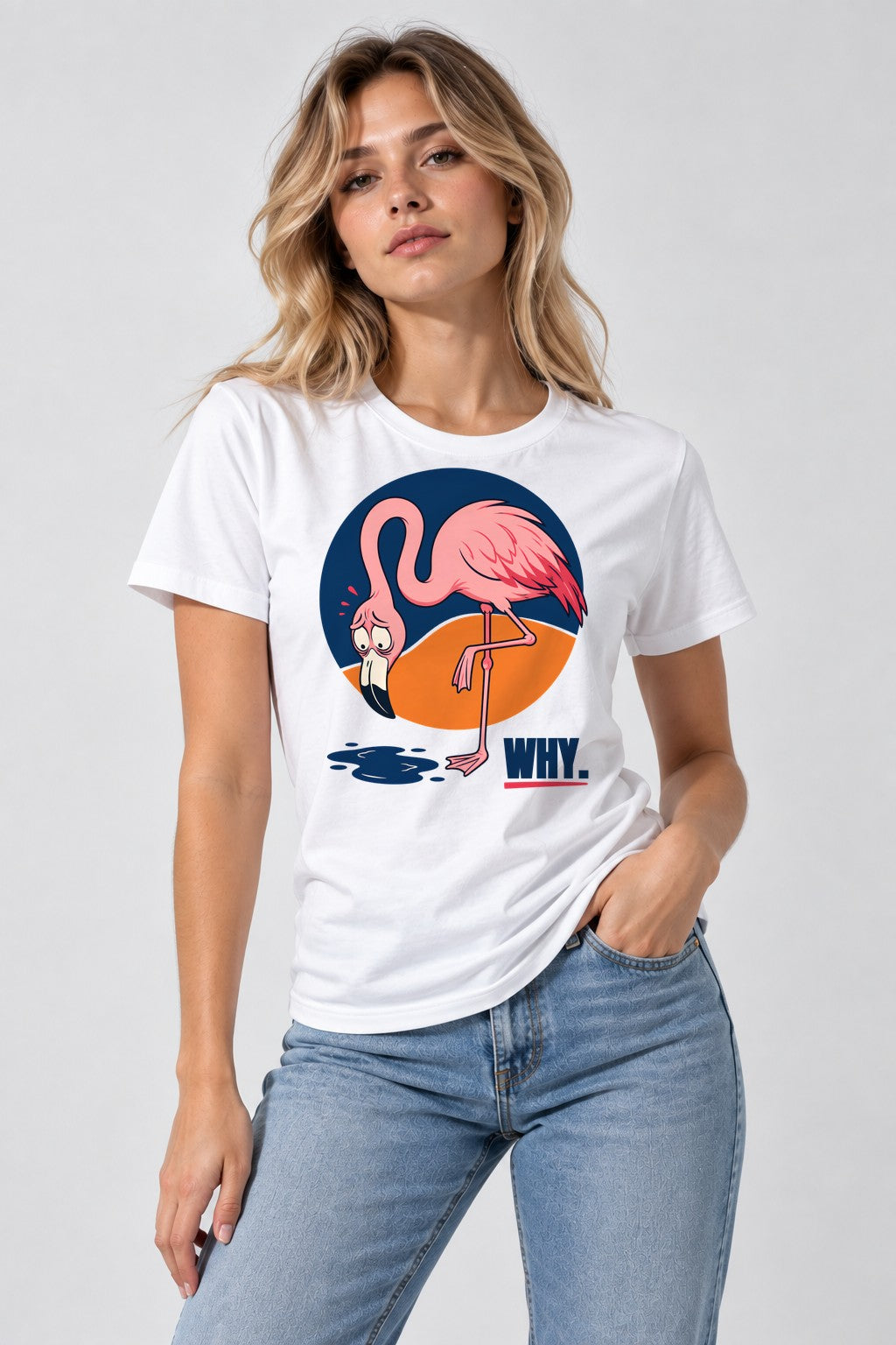 Flamingo Why - White