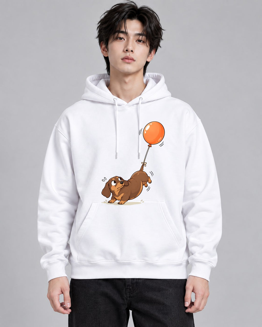 Floating Balloon Puppy - White