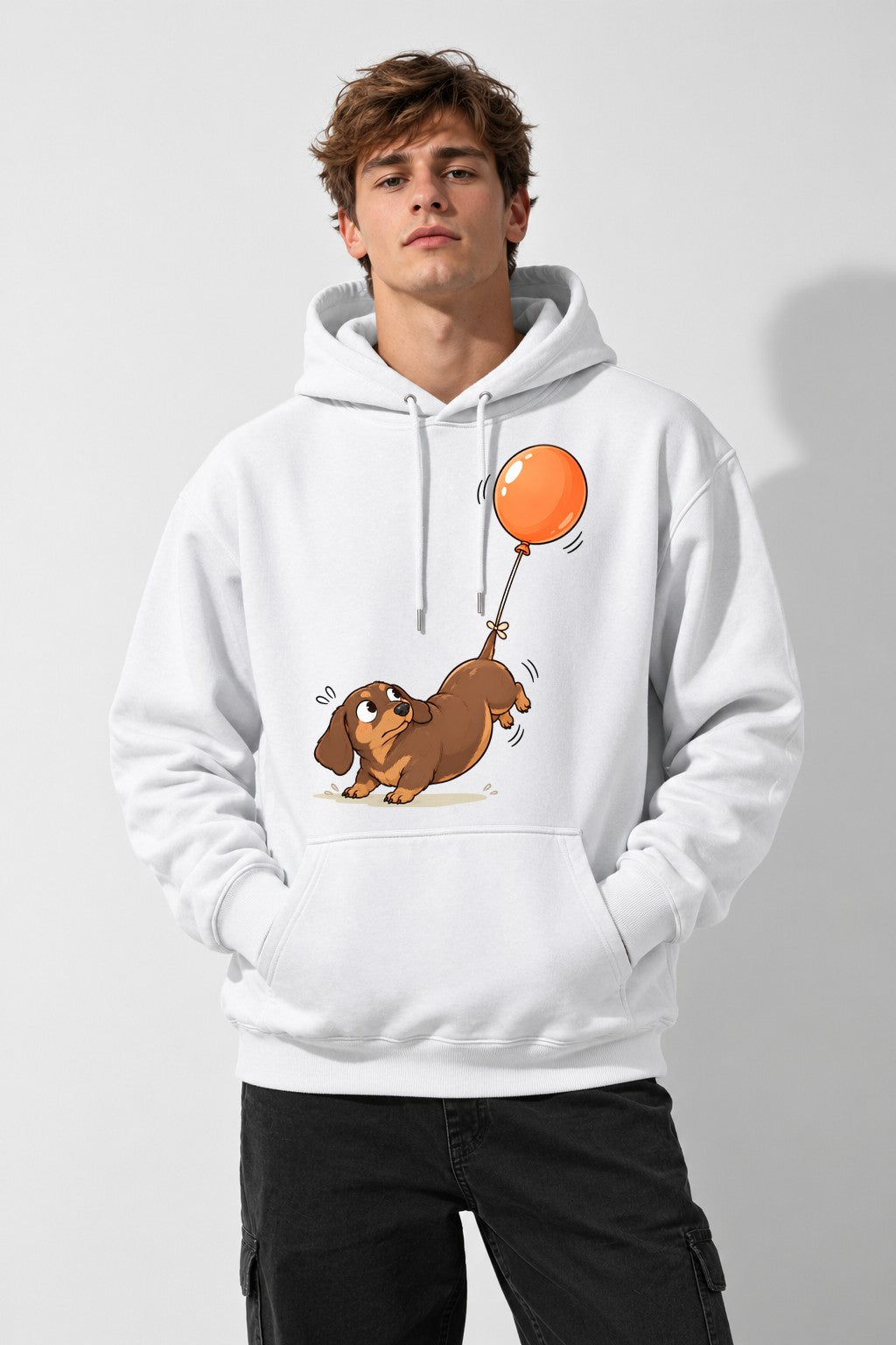 Floating Balloon Puppy - White