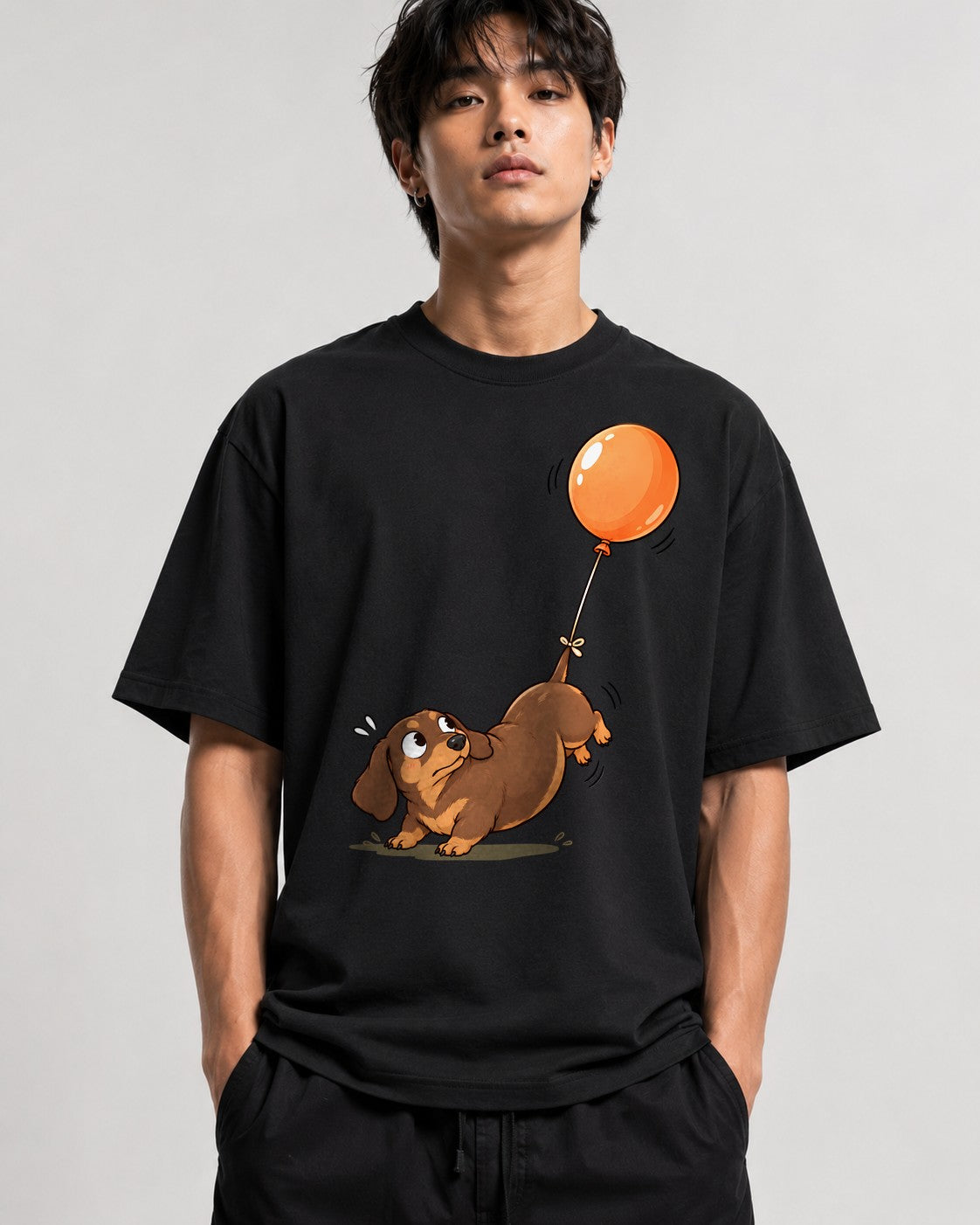 Floating Balloon Puppy - Black