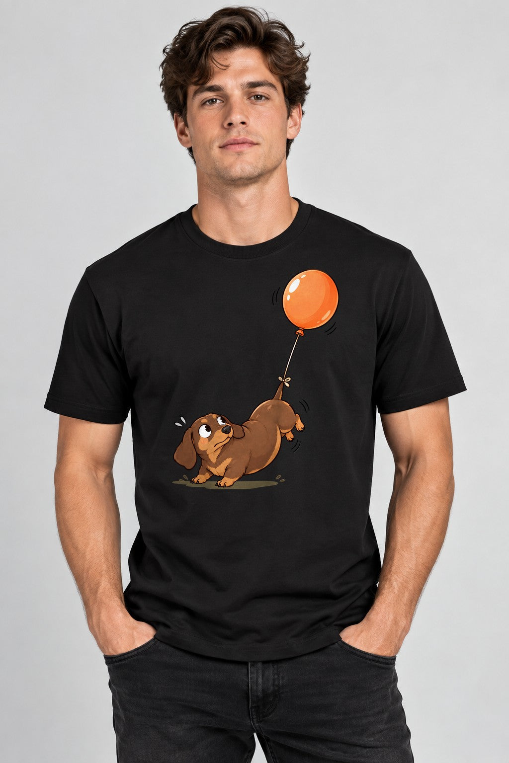 Floating Balloon Puppy - Black