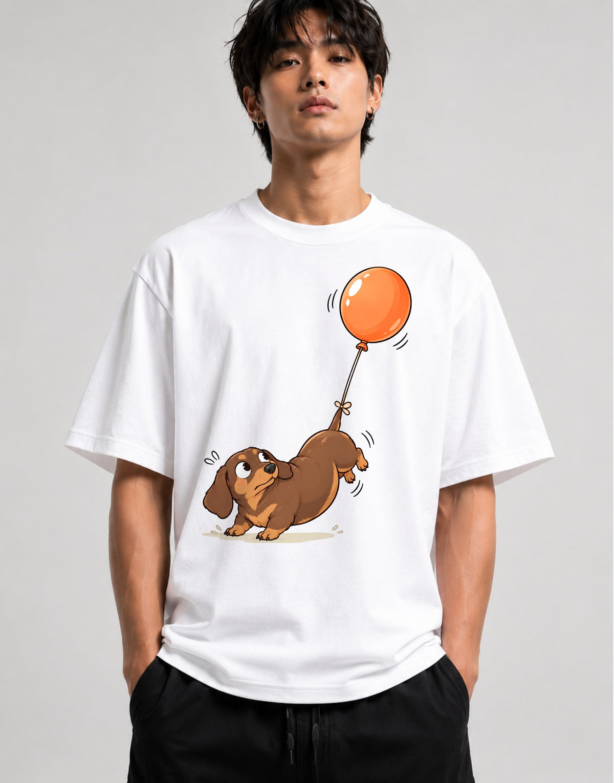 Floating Balloon Puppy - White