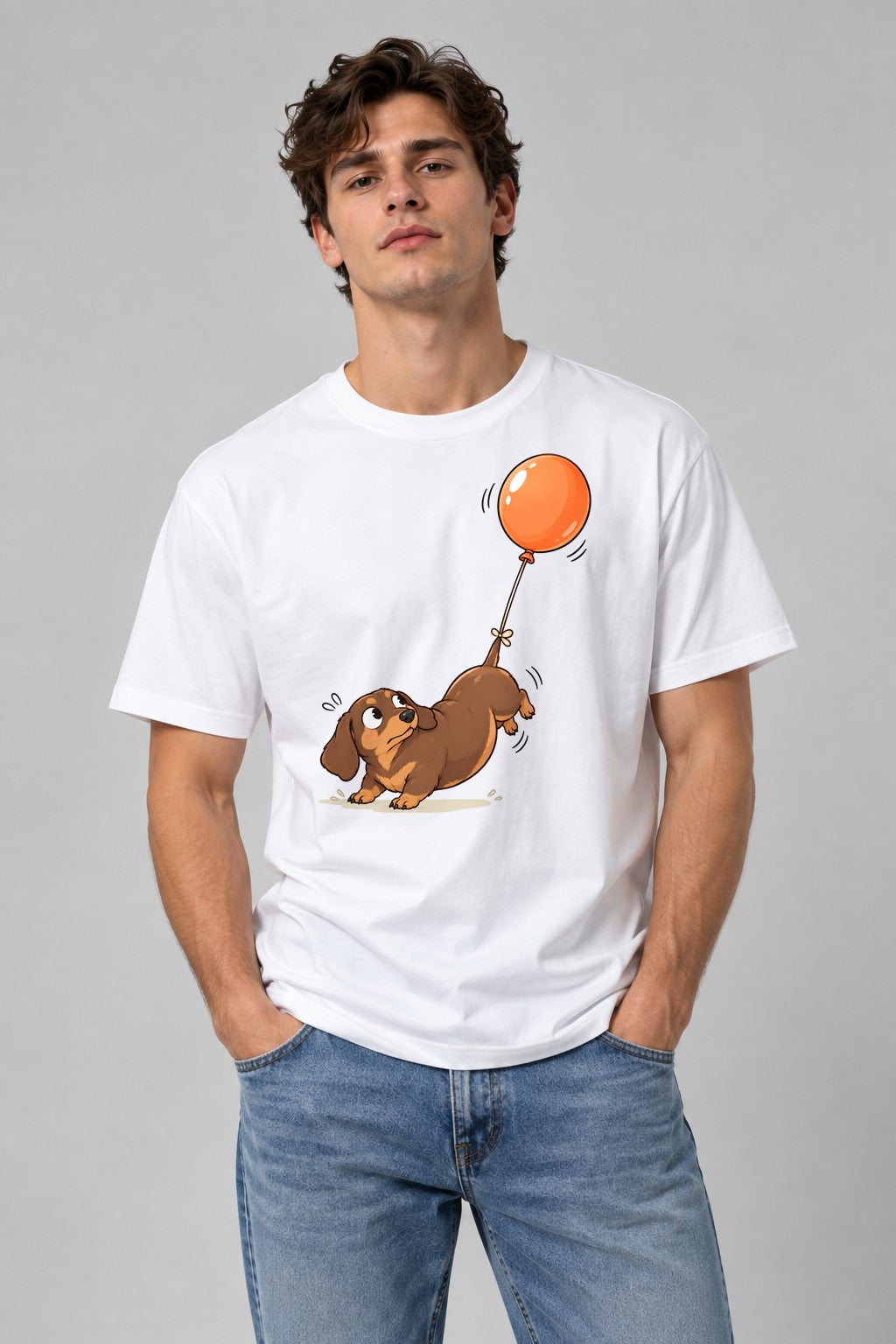 Floating Balloon Puppy - White