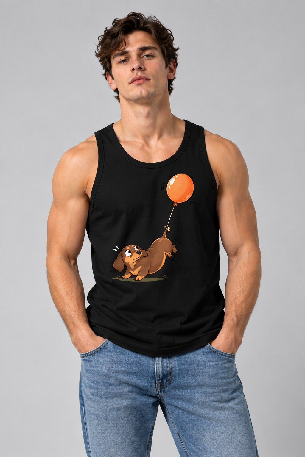 Floating Balloon Puppy - Black