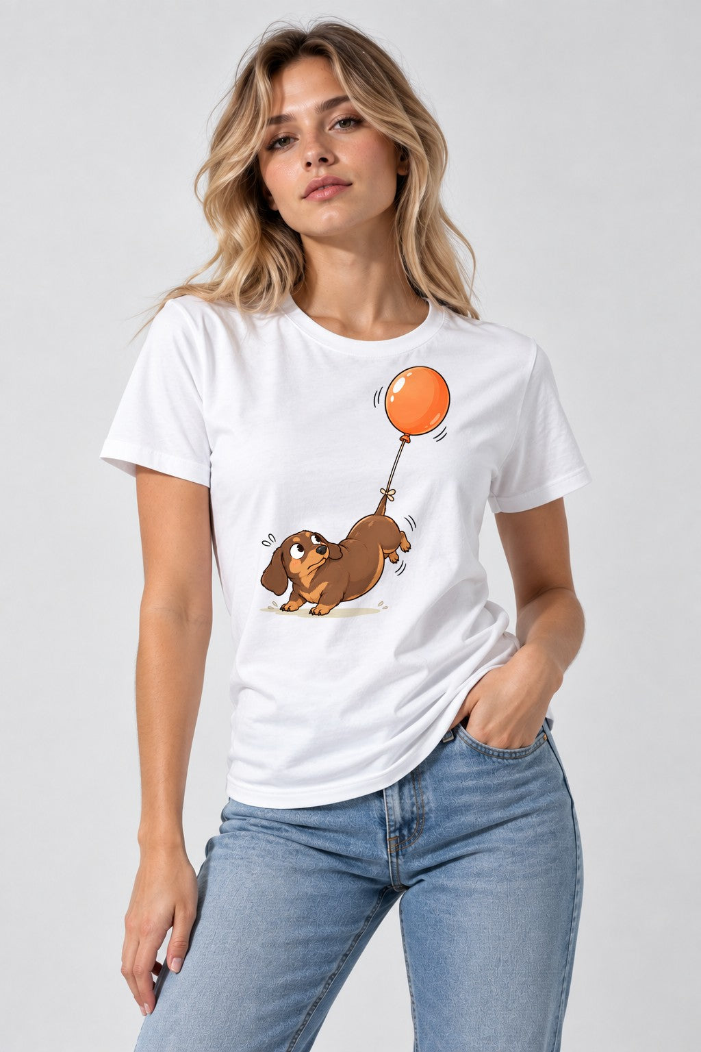Floating Balloon Puppy - White