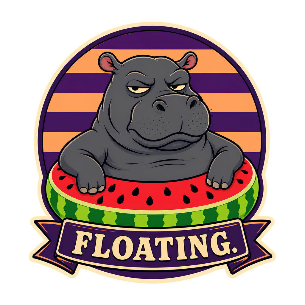 Floating Hippo