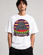Floating Hippo - White