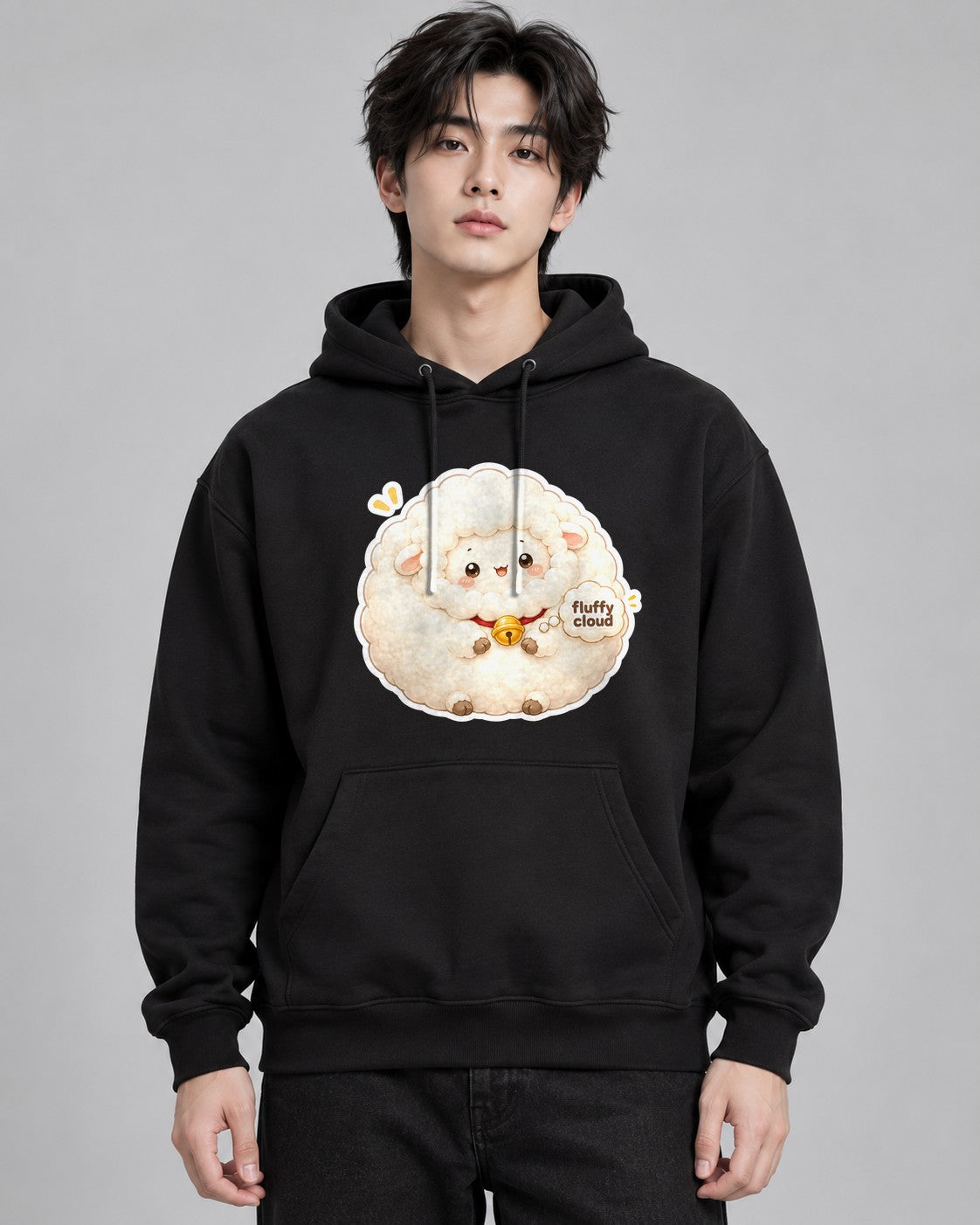 Fluffy Cloud Sheep - Black