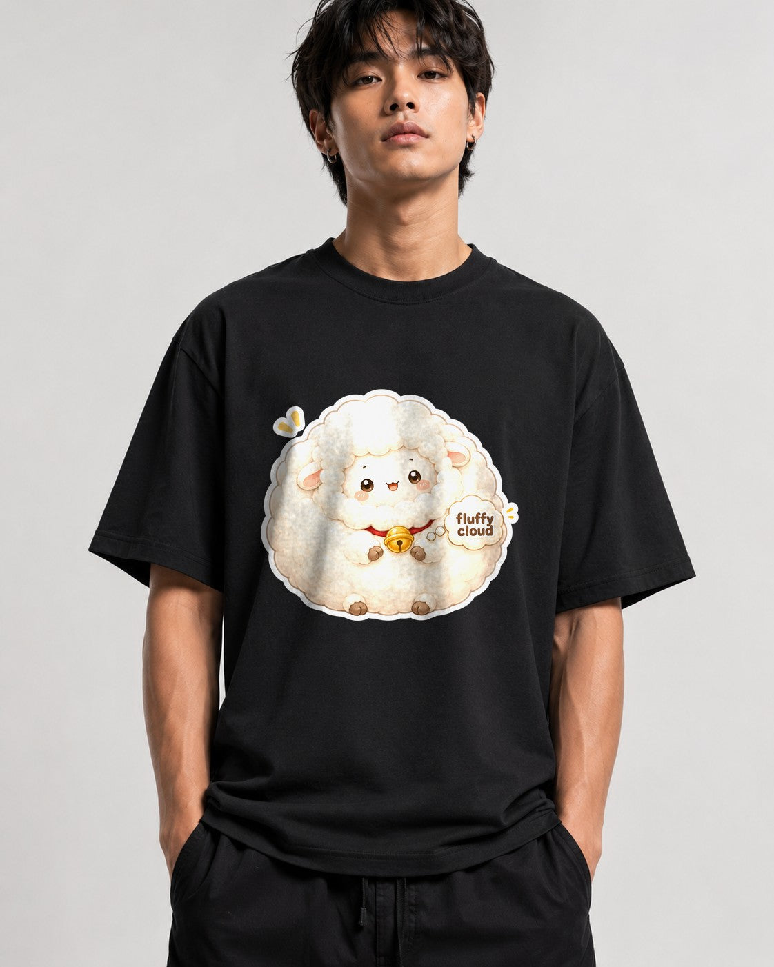 Fluffy Cloud Sheep - Black