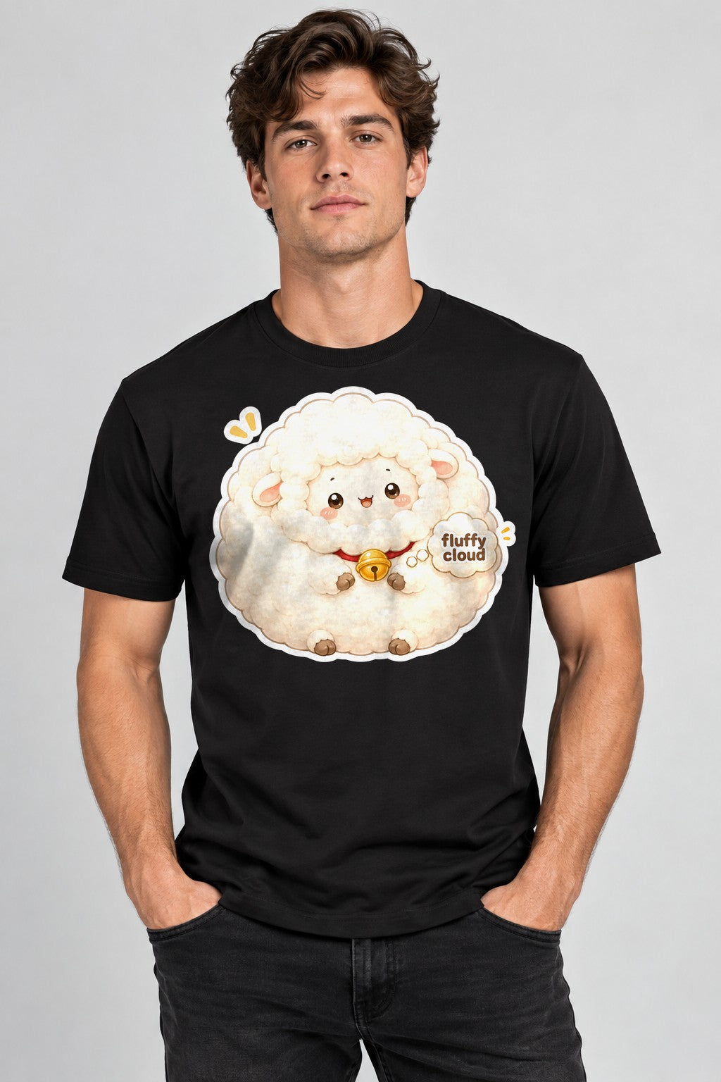 Fluffy Cloud Sheep - Black