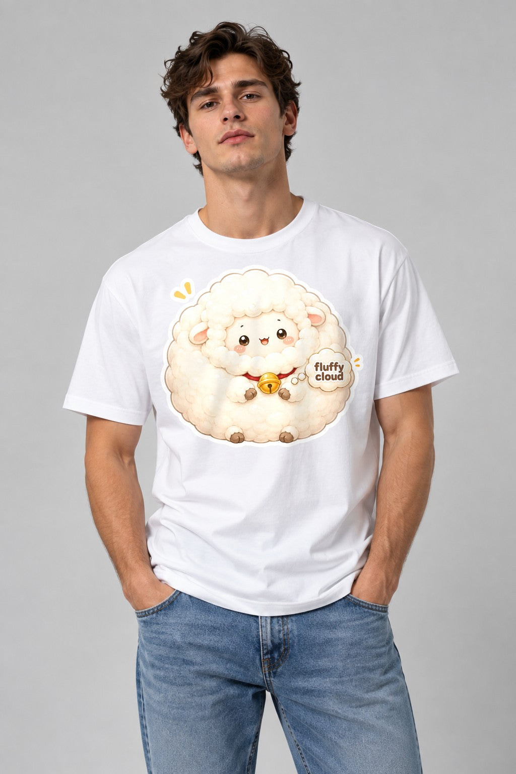 Fluffy Cloud Sheep - White