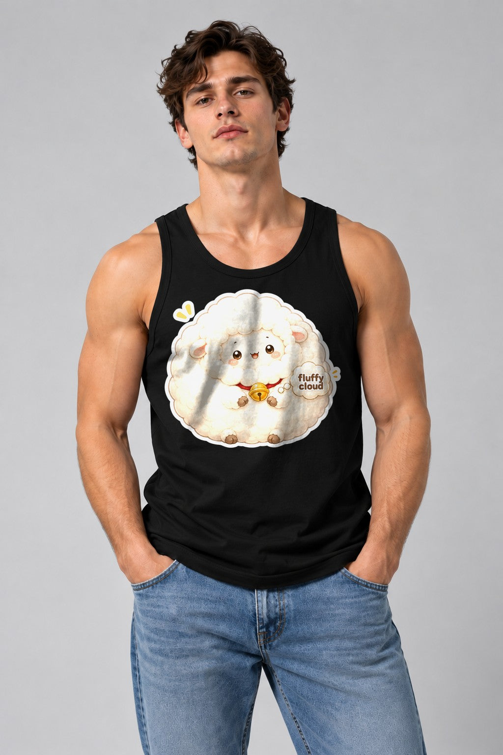 Fluffy Cloud Sheep - Black