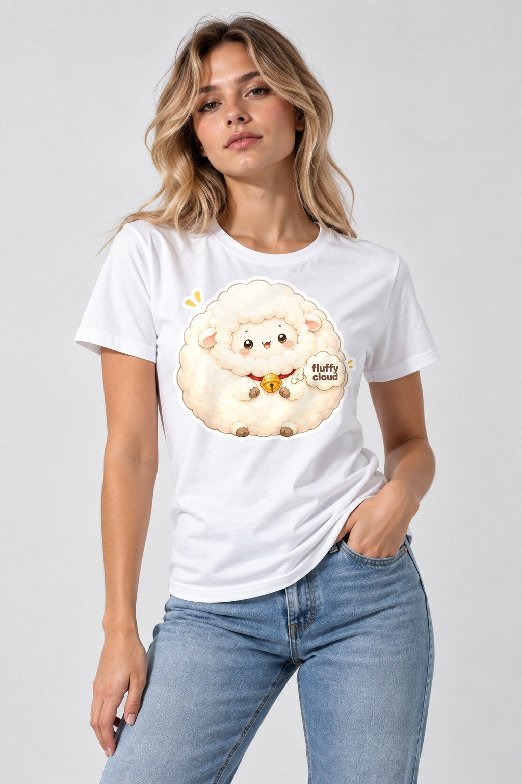 Fluffy Cloud Sheep - White