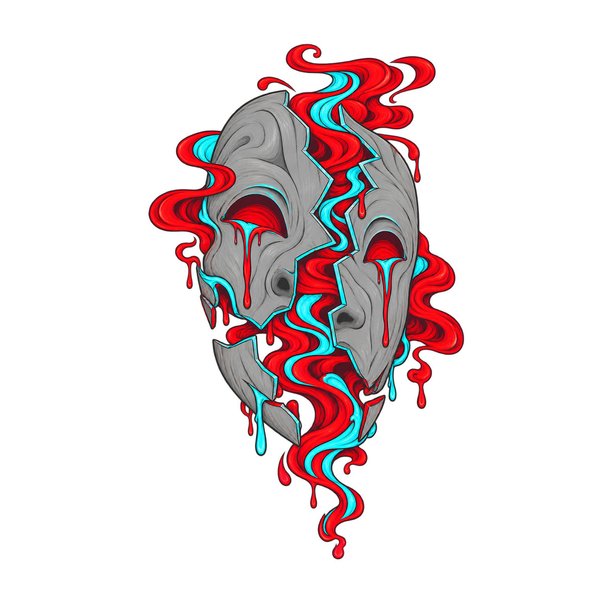 Fractured Face Mask