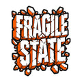 Fragile Shattered State Graphic Tee - Bold Typography Design
