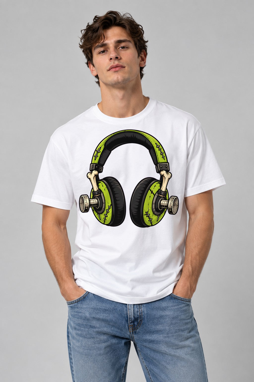 Frankenstein Headphones - White
