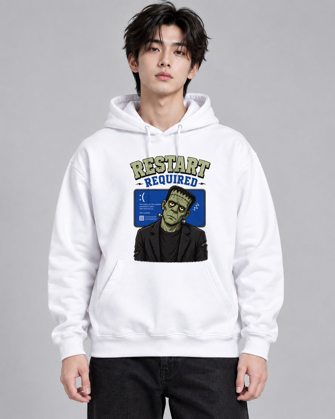 Frankenstein Restart Required System - White