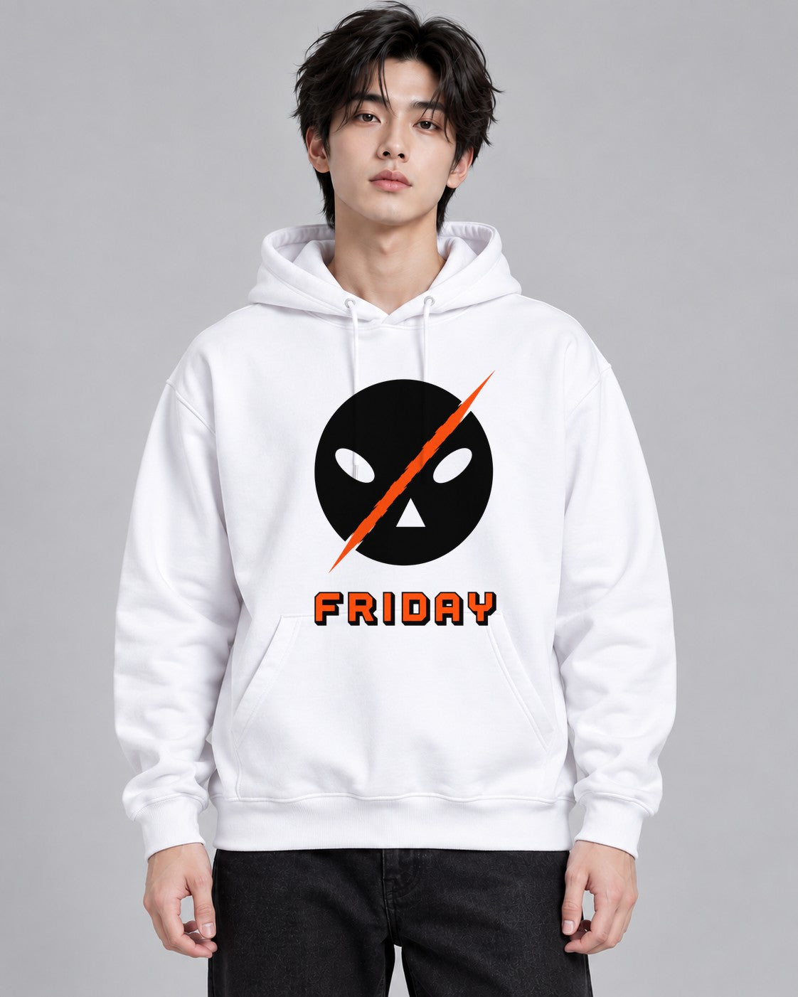 Friday Lightning Mask - White