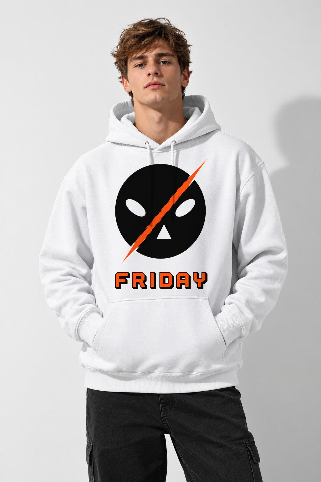 Friday Lightning Mask - White